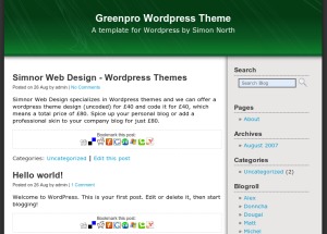 Greenpro WordPress theme Greenpro WordPress theme