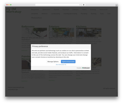 Hello Elementor theme WordPress - myoldworkshop.com