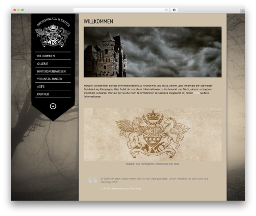 KingSize WordPress theme - archenwall.ch