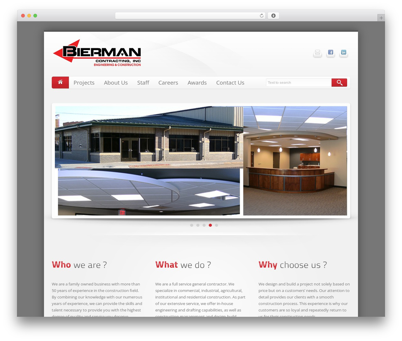 Maxx WordPress theme - bierman-inc.com