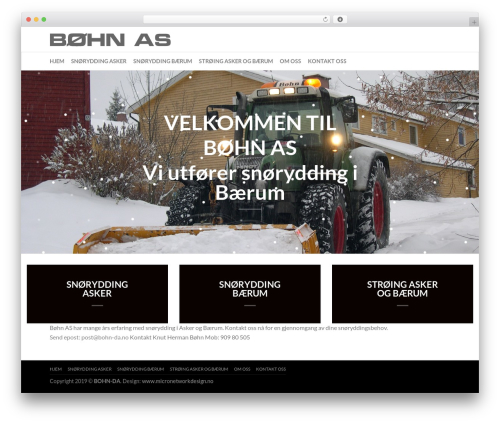 micronetwork WordPress theme design - bohn-da.no