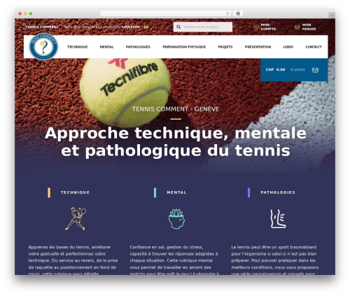Storefront WordPress theme - tenniscomment.ch