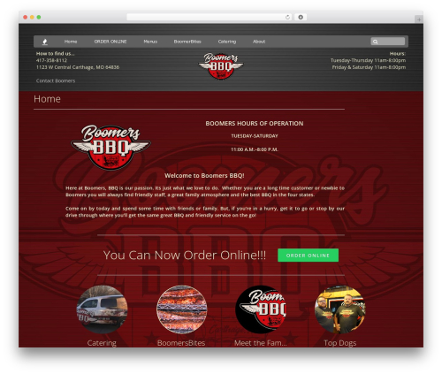 Pagelines poppy WordPress plugin - boomersbbqandcatering.com