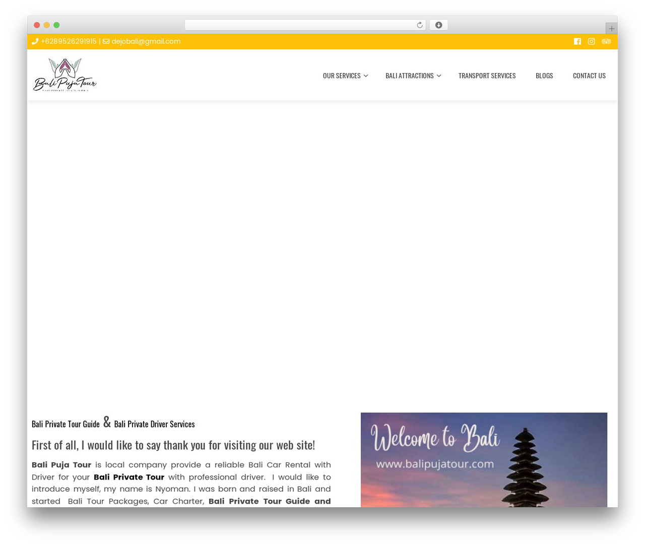 Total theme WordPress - balipujatour.com Total theme WordPress - balipujatour.com