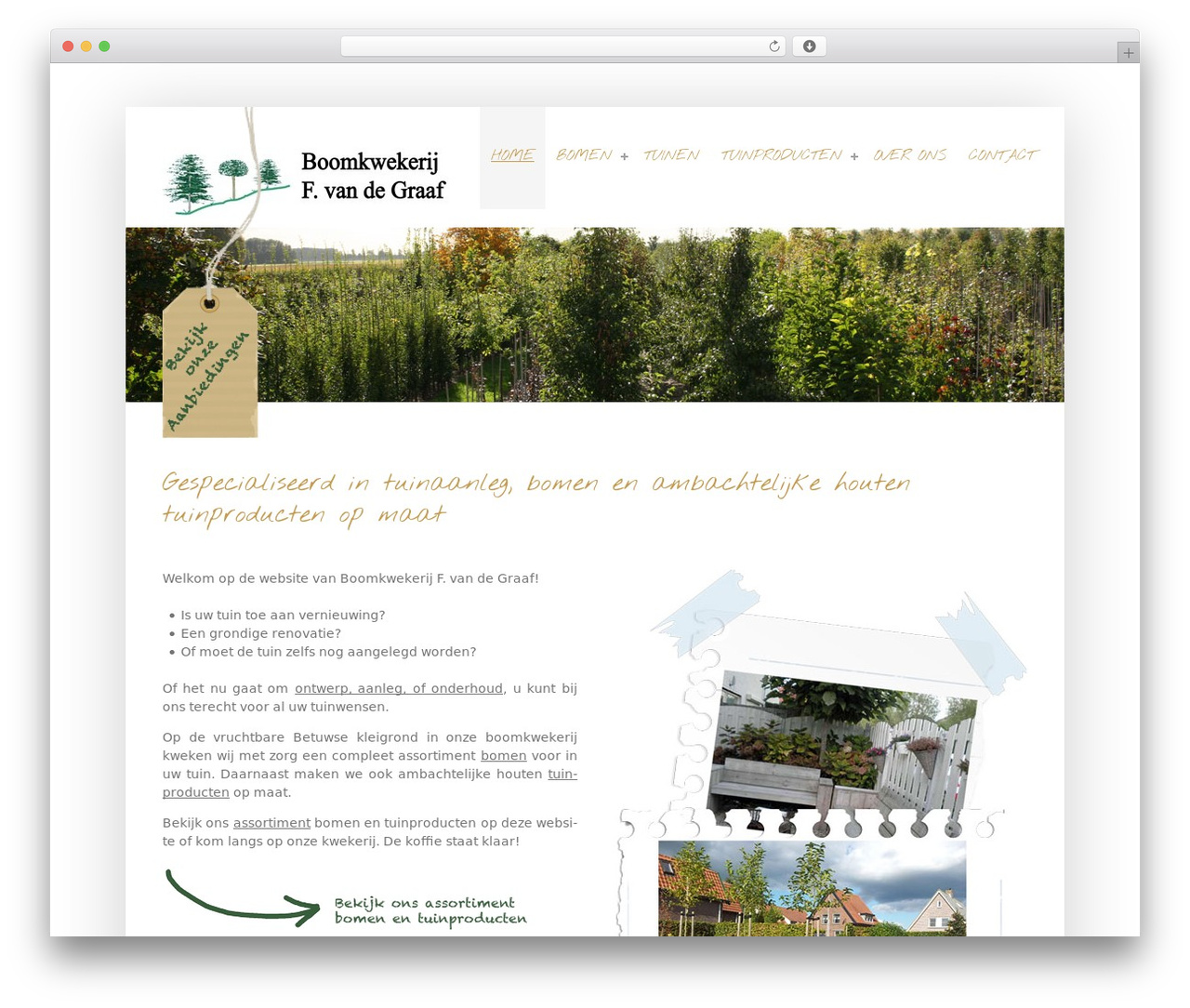 WordPress theme SimpleCorp - boomkwekerijfvdgraaf.nl
