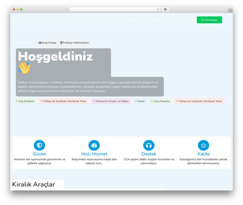 Hello Elementor WordPress theme - fethiyearackiralama.com