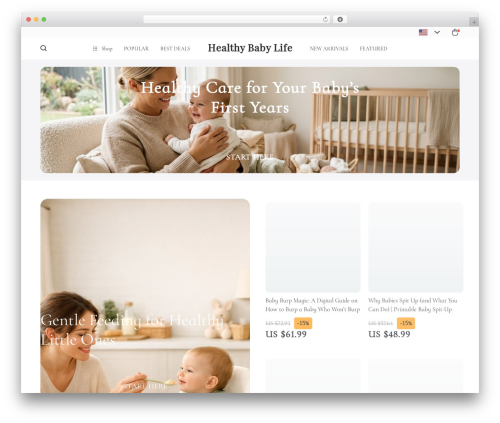 Sellvia platform WordPress plugin - healthybabylife.com