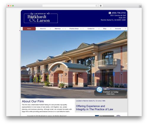 Catalyst business WordPress theme - burkhardtandlarson.com