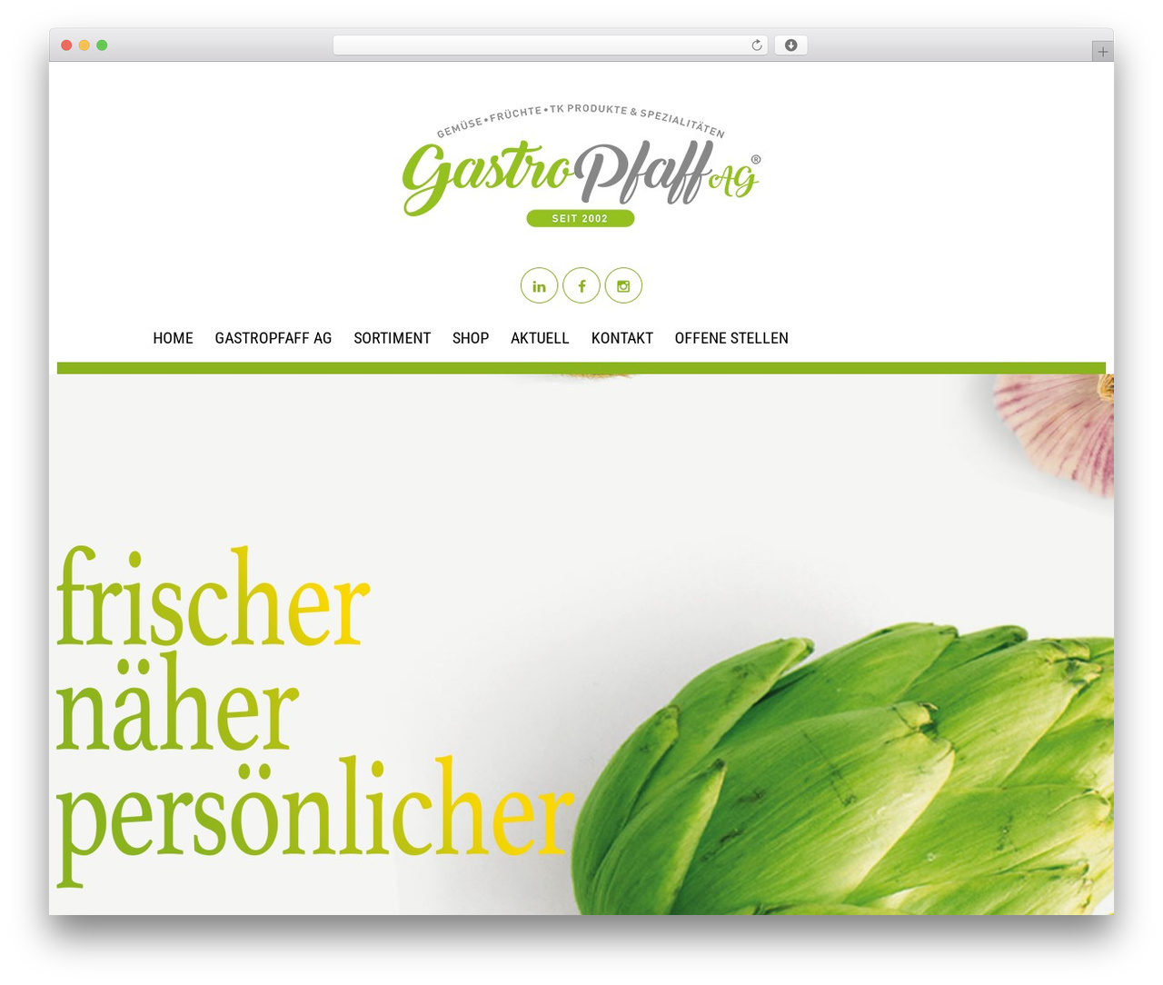 Cherry Framework WordPress theme - gastropfaff.ch