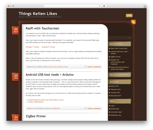 choco premium WordPress theme - blog.thearbweb.com