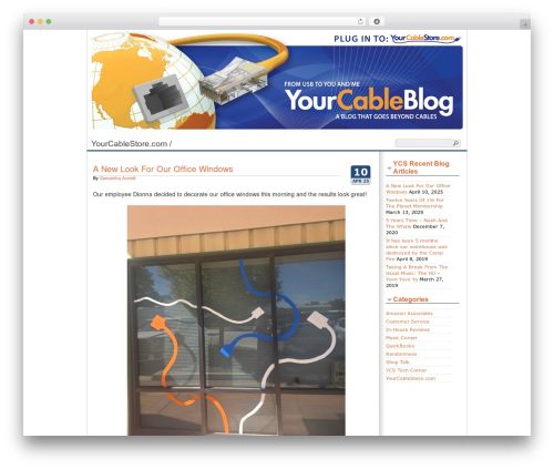 Cleanfrog WordPress ecommerce theme - blog.yourcablestore.com