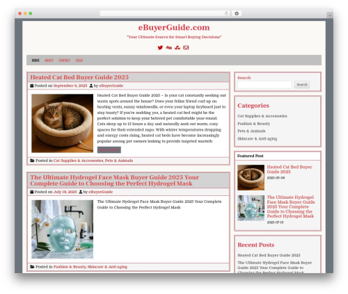 Kadence widget dock WordPress plugin - ebuyerguide.com