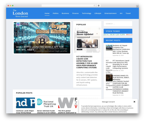 Stock Ticker (stock-ticker) free WordPress plugin - thelondonnewsjournal.com
