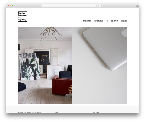 Flawless WordPress theme - birthelaursen.com