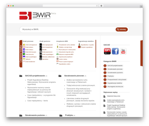 KnowHow WordPress theme design - bwir.org