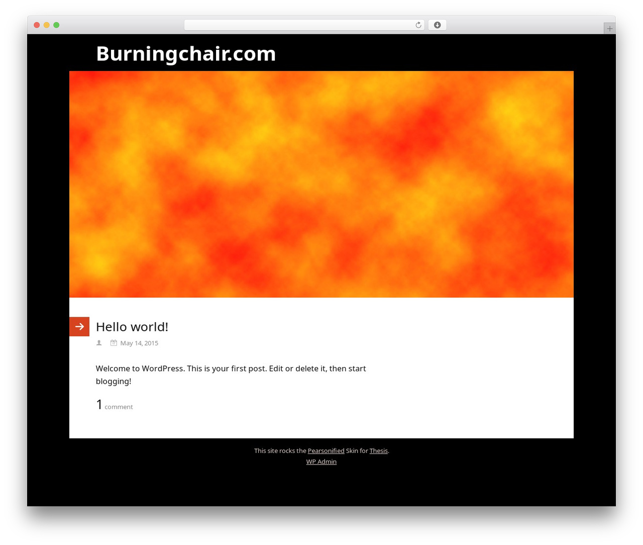 Thesis WordPress theme - burningchair.com Thesis WordPress theme - burningchair.com