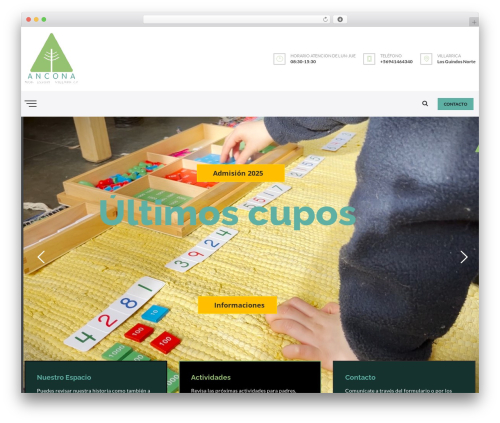 Unibuild WordPress theme - anconamontessori.cl