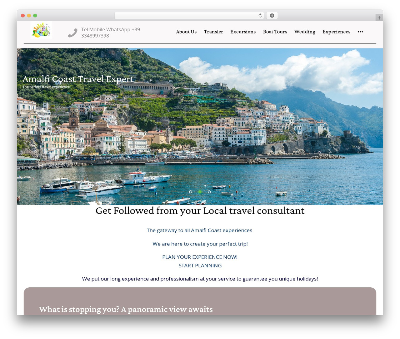 WordPress theme Chakra - amalficoasttravelexpert.com