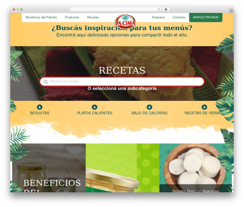 WordPress theme Hello Elementor - palmitolacima.com