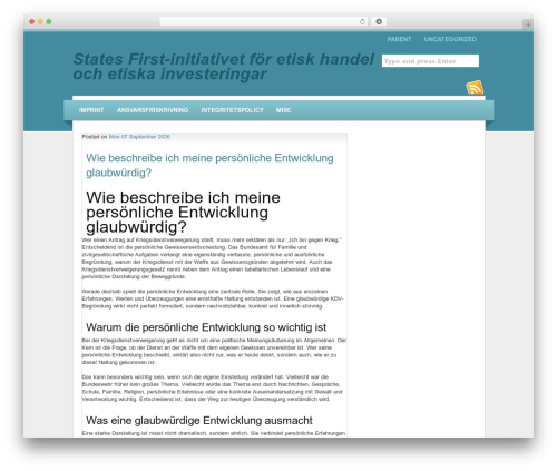 wpTune WP theme - statesfirstinitiative.org