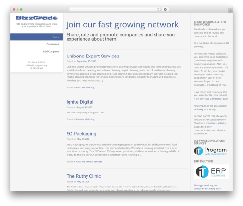 Electa theme WordPress free - bizzgrade.com