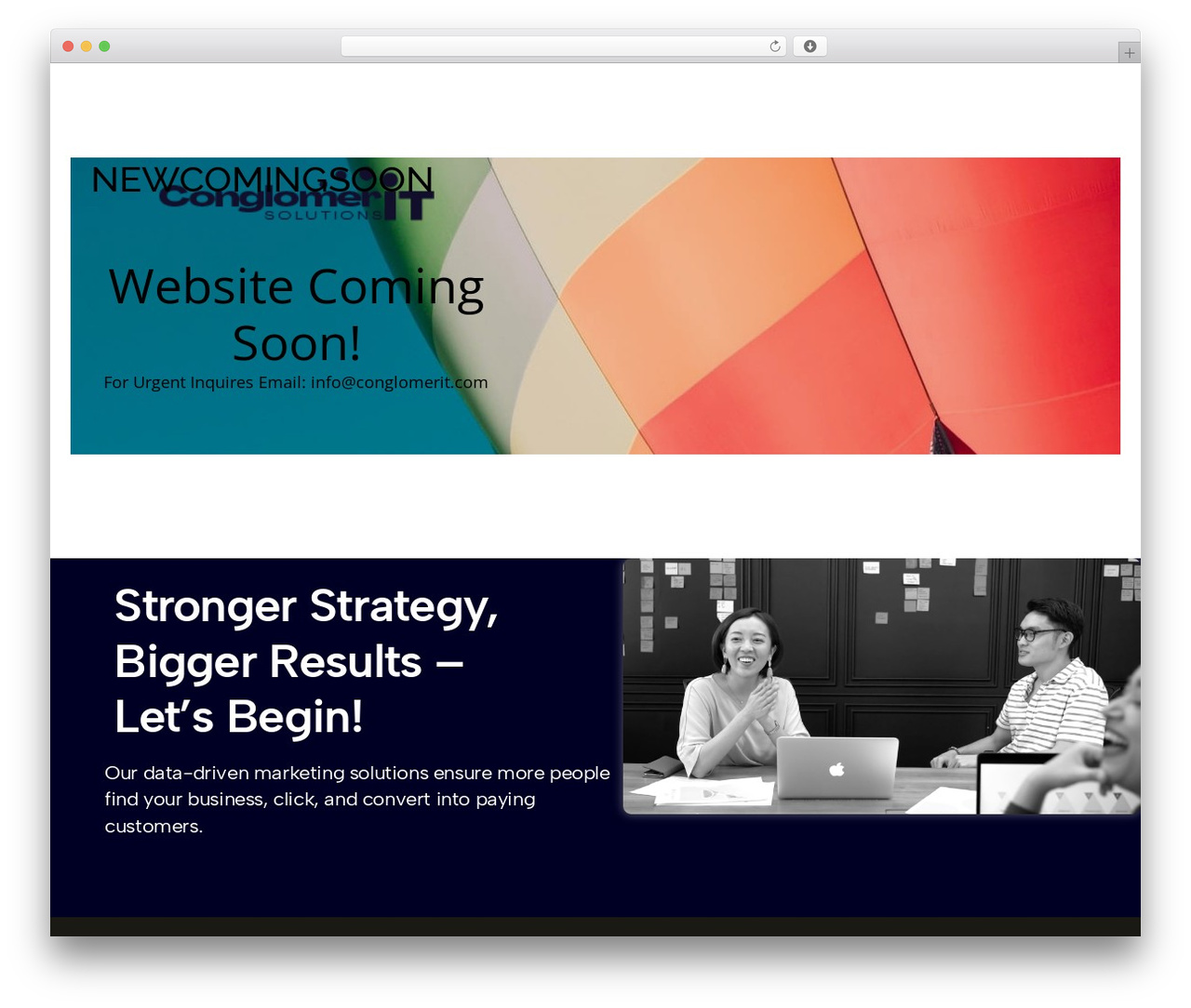 Hello Elementor WordPress theme - conglomerit.com