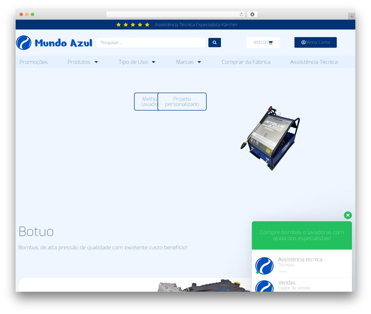 Hello Elementor WP theme - lojamundoazul.com.br