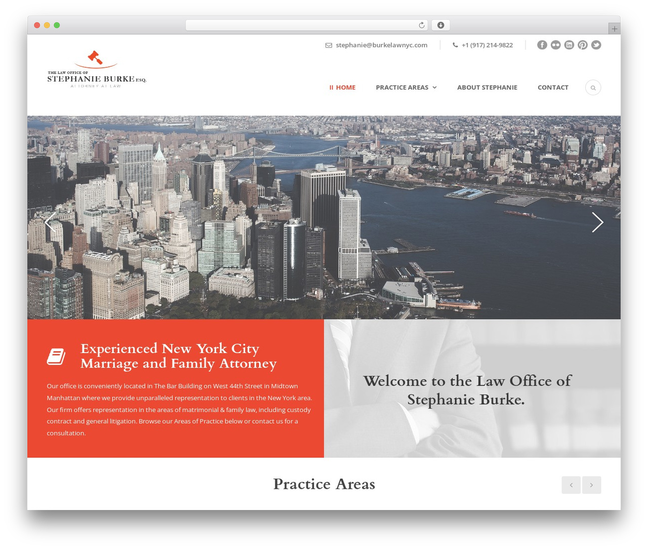 Lawyer Base WordPress theme - burkelawnyc.com