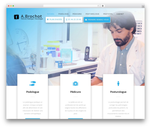 Materialis WP theme - brochot-podologue.com