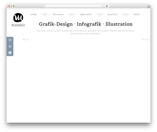 Mo WordPress theme design - buedinger.de
