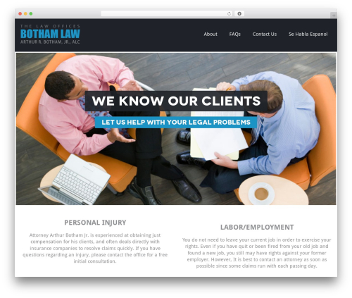 Proxy WordPress theme - bothamlaw.com