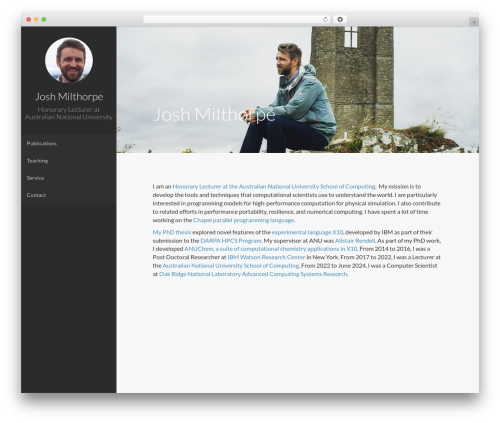 Theme WordPress Faculty - milthorpe.org