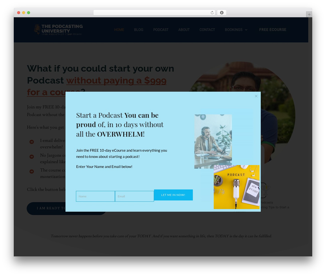 Thrive Theme Builder WordPress theme - thepodcastinguniversity.com