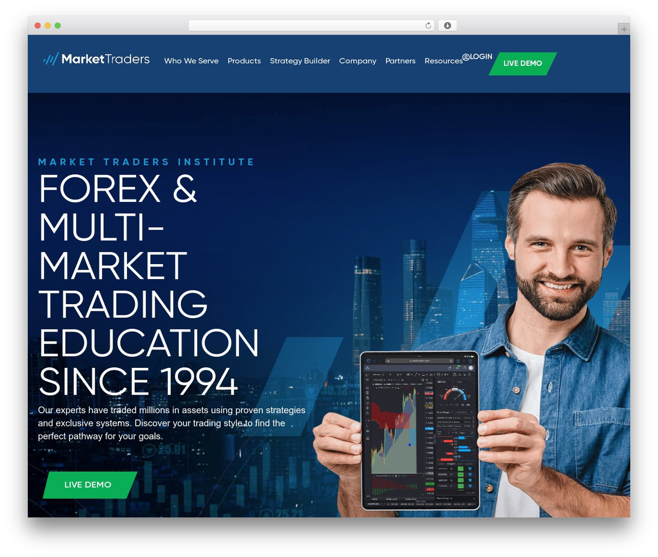 WordPress theme Hello Elementor - markettraders.com