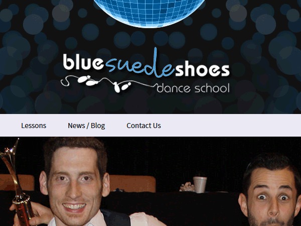 WordPress theme Blue Suede Shoes Dance