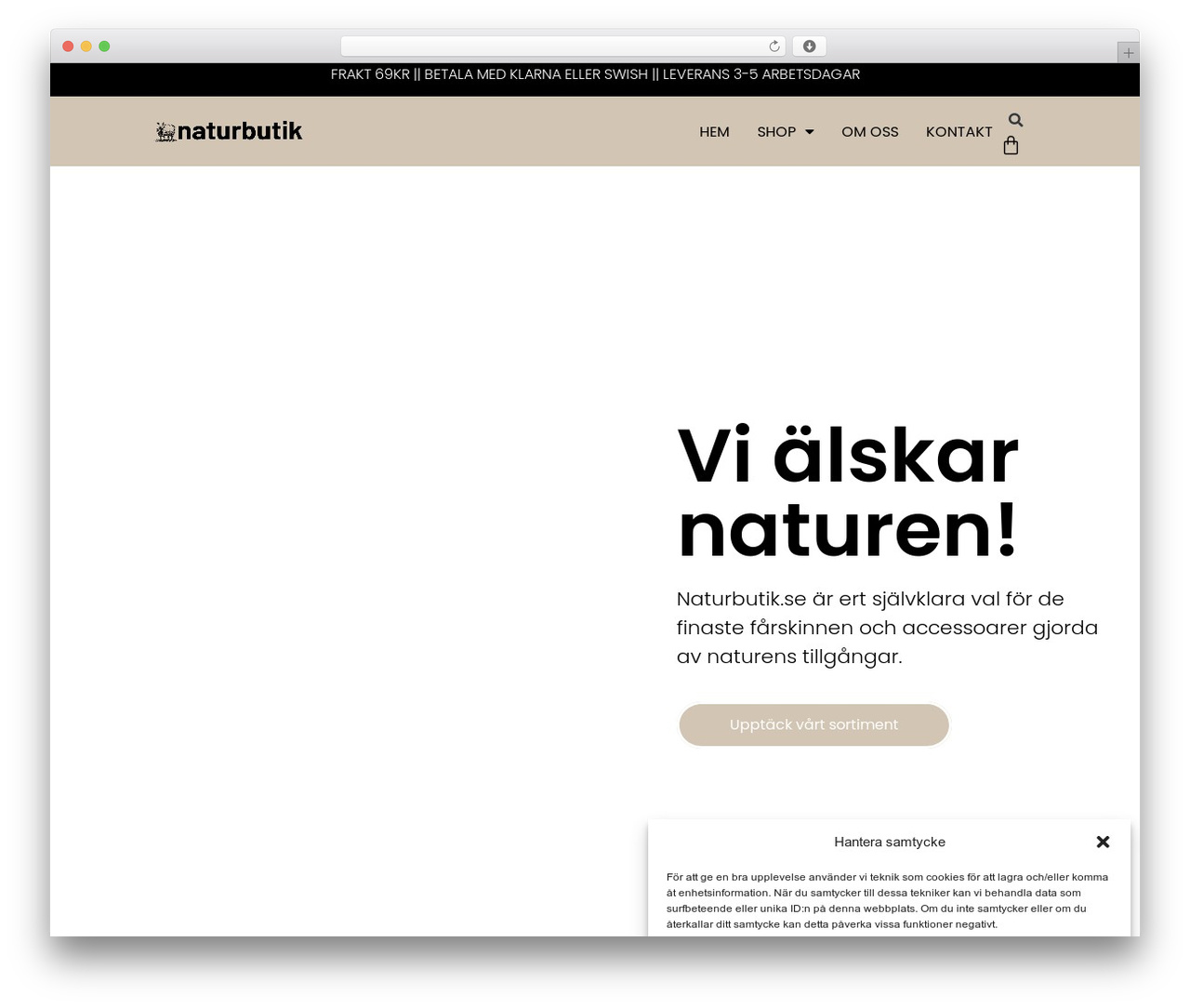 WordPress theme Hello Elementor - naturbutik.se