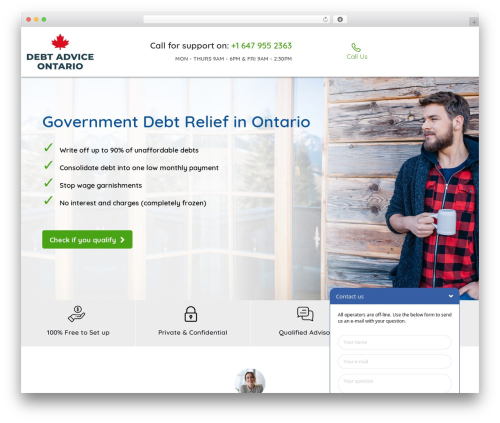 WordPress theme Step2 - debtadviceontario.ca