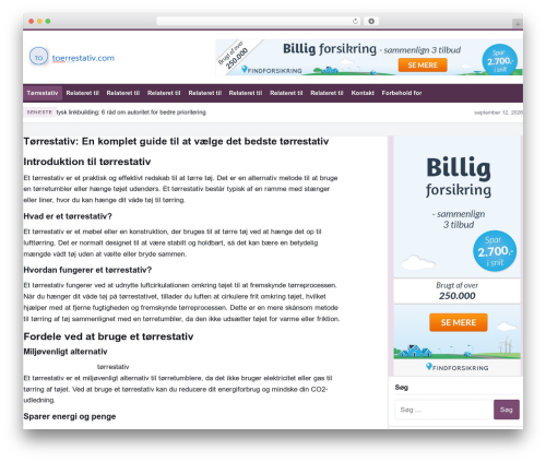 WordPress theme wp t dk - toerrestativ.com