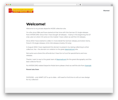 Flynt theme WordPress - depmod.de