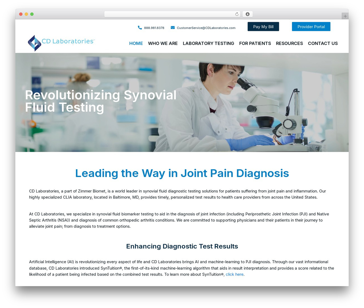 JupiterX WordPress theme - cdlaboratories.com