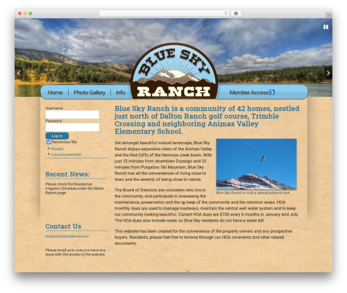 Theme WordPress BLR1 - blueskyranchhoa.com