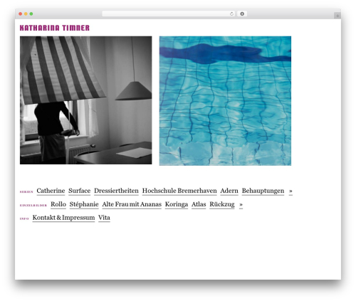 WordPress theme Timner - katharinatimner.de