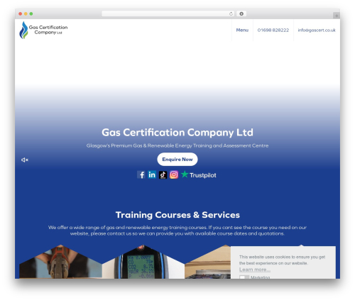 Beautiful and responsive cookie consent addon WordPress plugin - gascert.co.uk