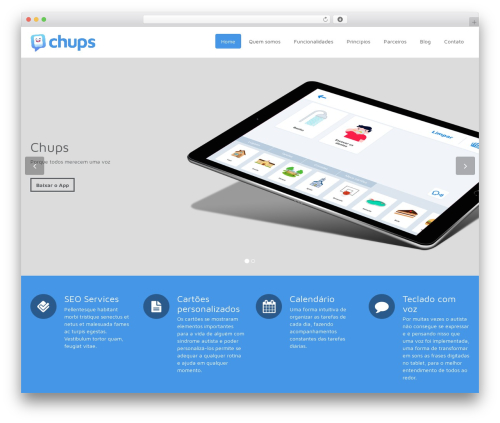 WordPress website theme Flat Theme - chups.mobi WordPress website theme Flat Theme - chups.mobi