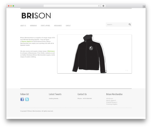 AIR WordPress Theme WordPress theme - brisonmerchandise.com.au