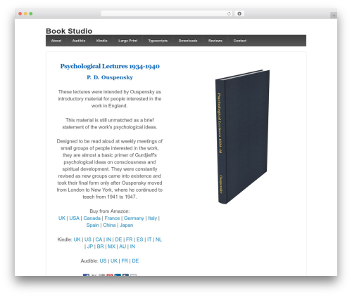 Responsive Pro premium WordPress theme - bookstudio.co.uk