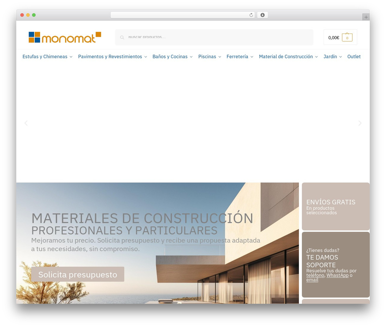 Shoptimizer WordPress store theme - monomatmateriales.com Shoptimizer WordPress store theme - monomatmateriales.com