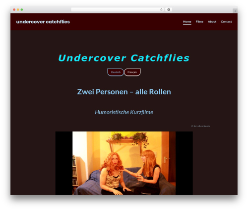 Stackable theme WordPress - undercovercatchflies.com