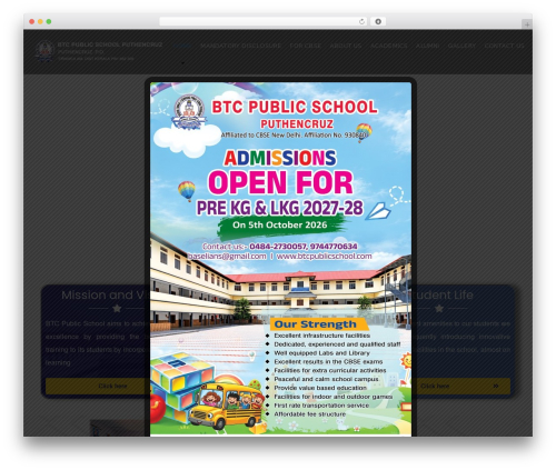 university | Shared by themes24x7.com WordPress theme - btcpublicschool.com