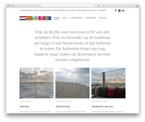 WordPress theme Creator Responsive WordPress Theme - henkkremer.nl